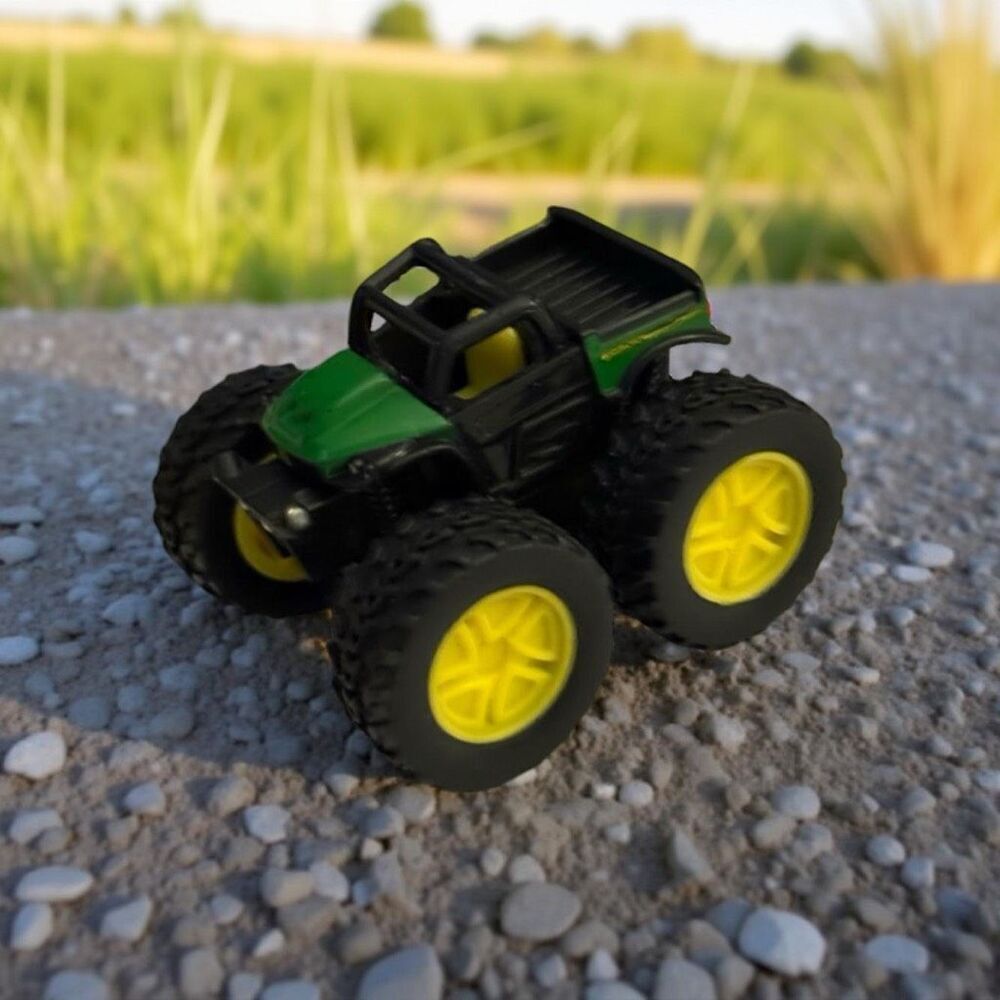 Rare Miniature John Deere Gator Monster Treads Tires TOMY Car  2" A14